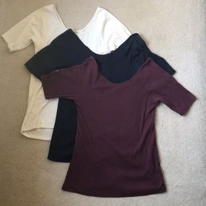 Anthropologie Scoop Neck T-shirts